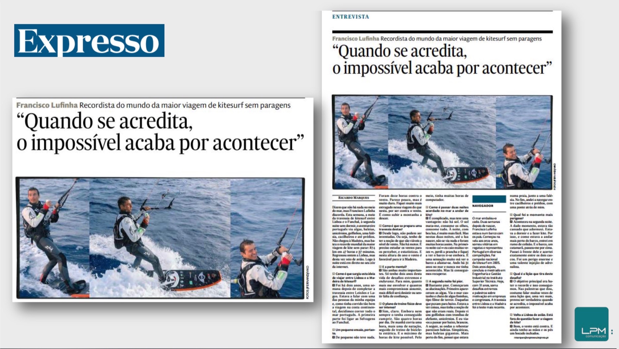 Notícia Expresso Lufinha