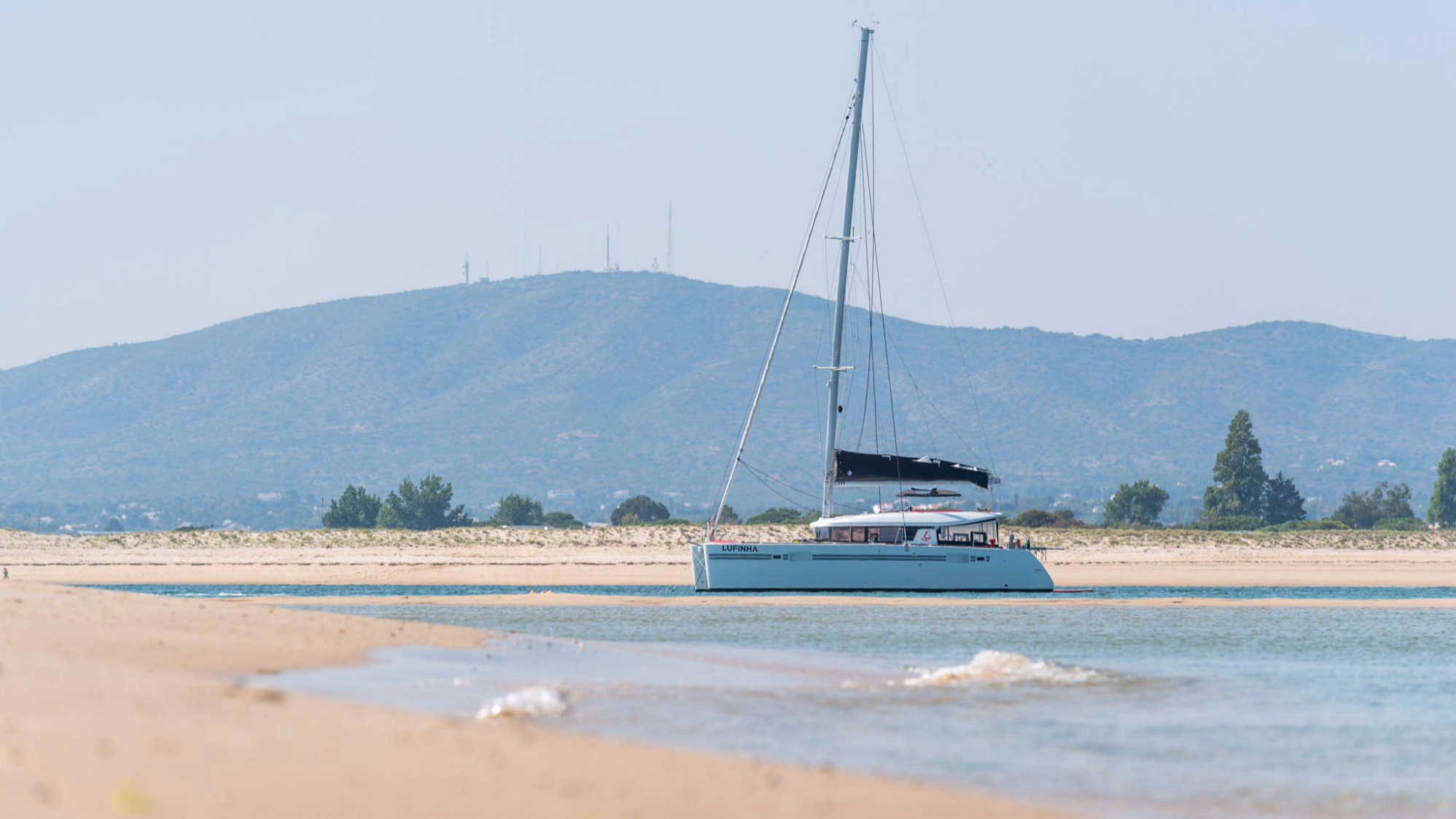 Private anchorage at desert island