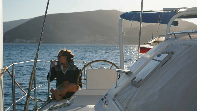 Private anchorage at desert island